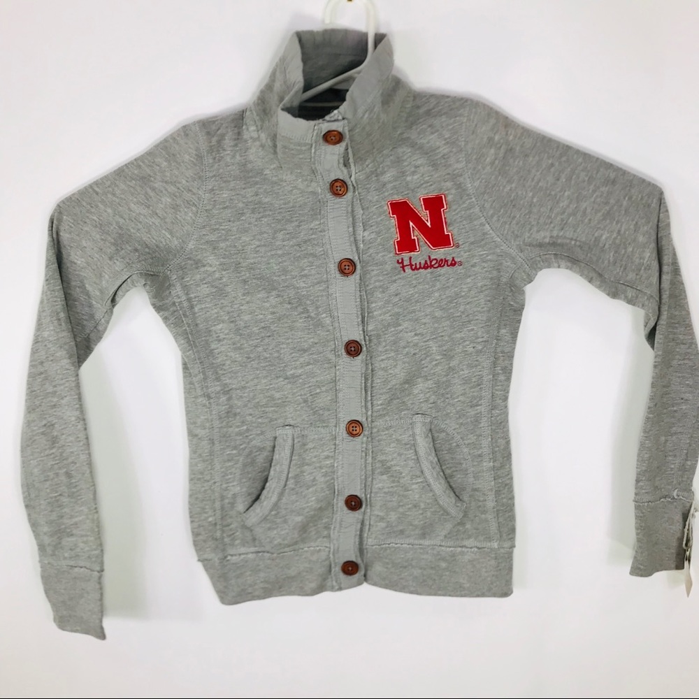 Nebraska Huskers Snap Sweatshirt Youth L